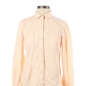🌷 Ralph Lauren Petite Peach Linen Blouse